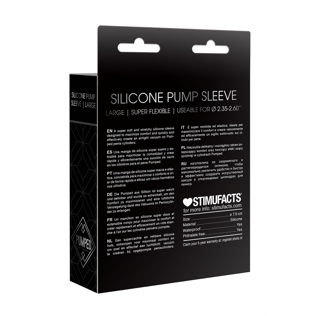 SILICONE PUMP SLEEVE - LARGE