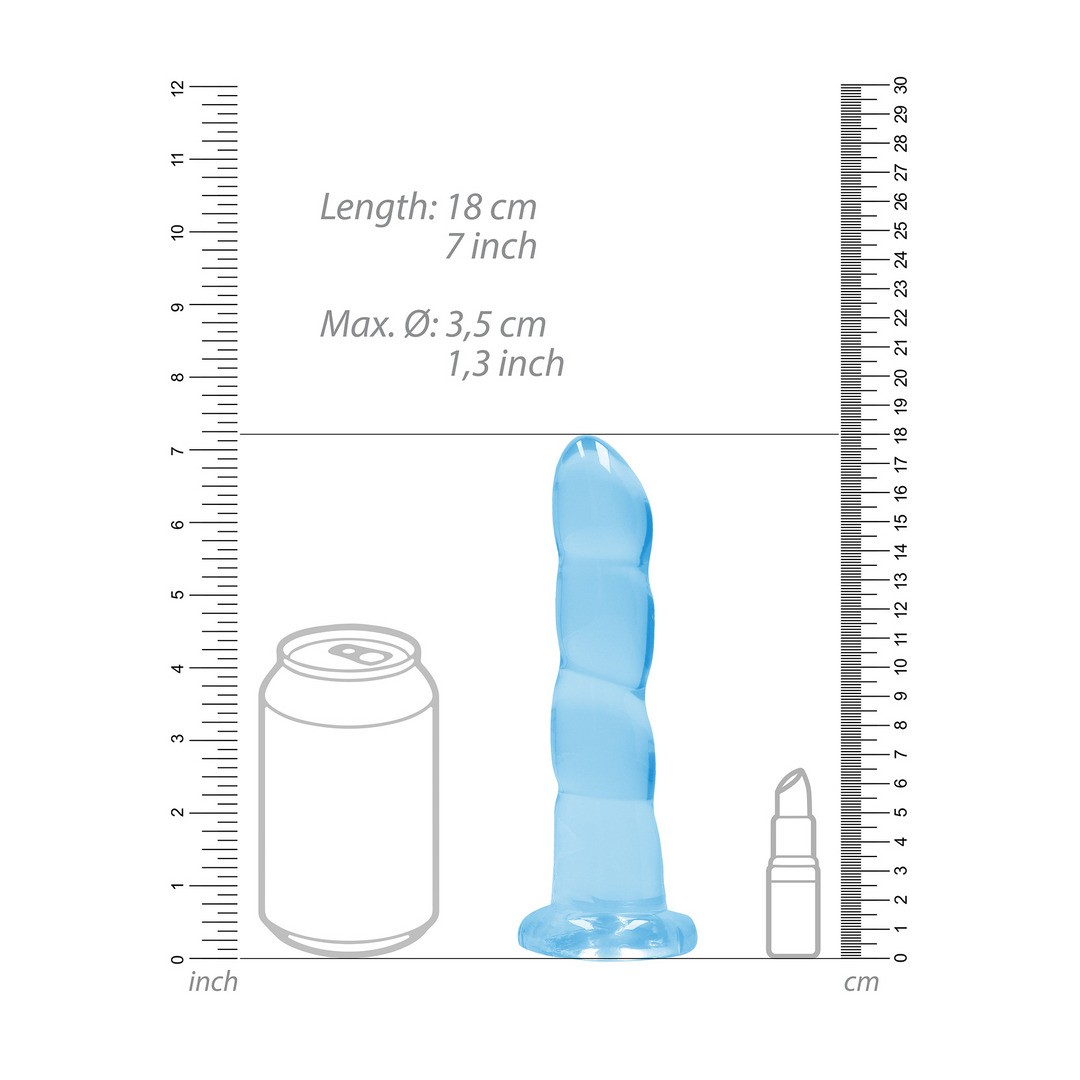 NON-REALISTIC DILDO WITH SUCTION CUP - 7 / 17 CM