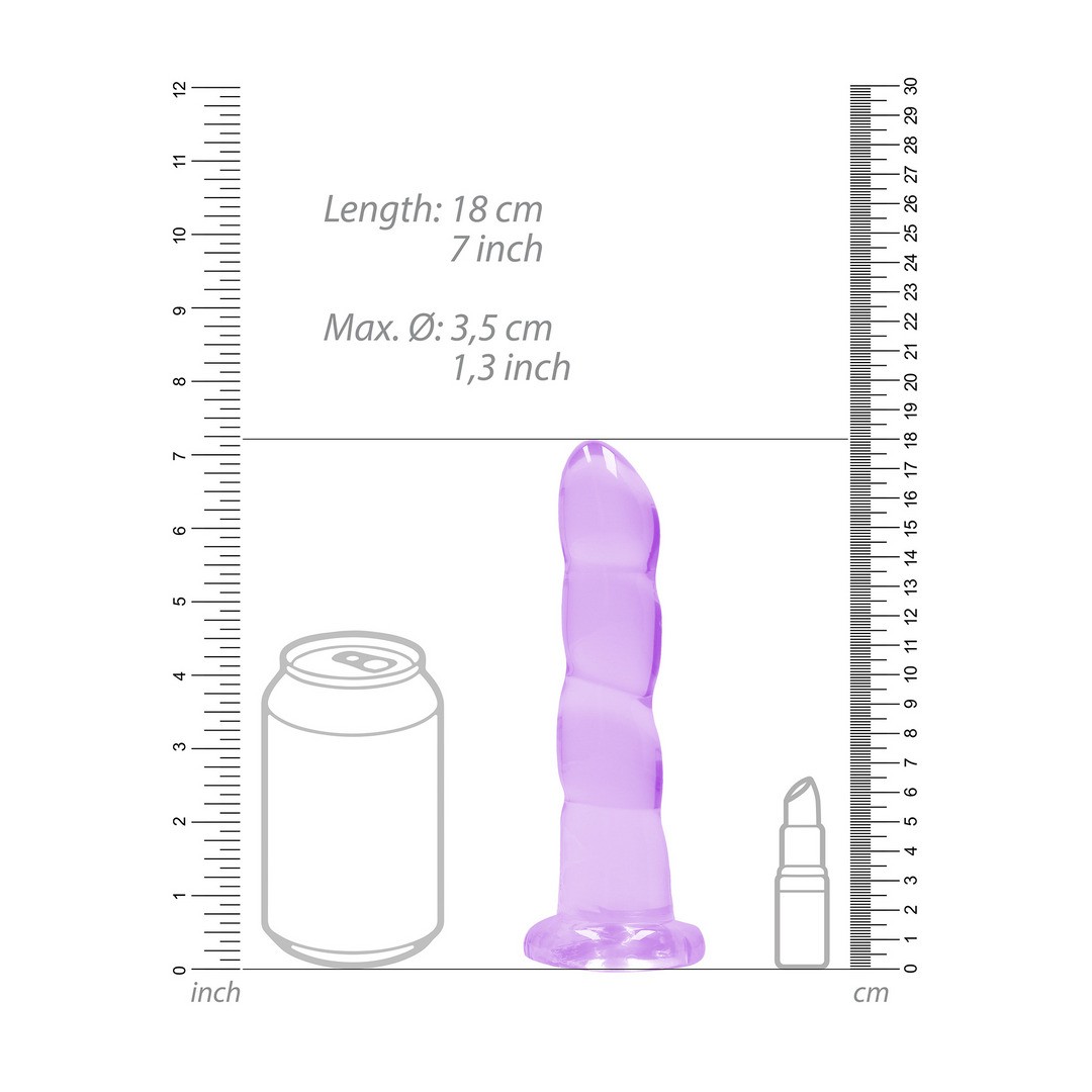 NON-REALISTIC DILDO WITH SUCTION CUP - 7 / 17 CM