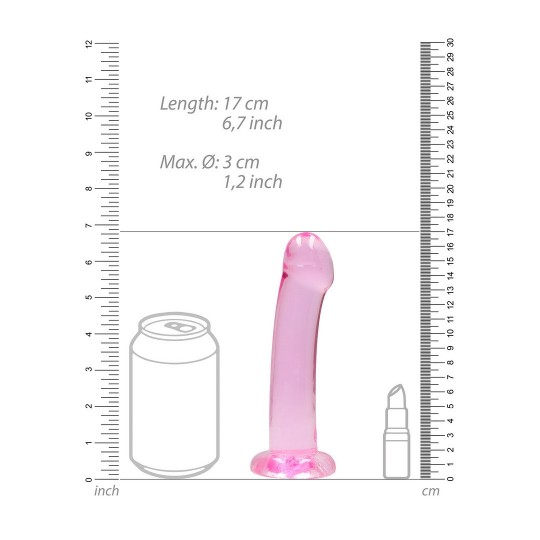 NON-REALISTIC DILDO WITH SUCTION CUP - 7 / 17 CM