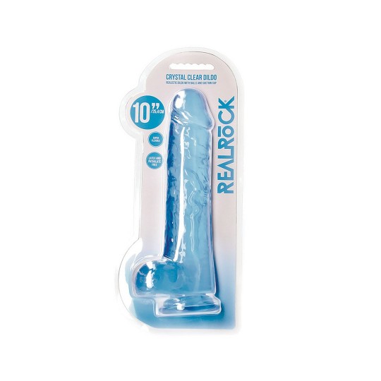 REALISTIC DILDO WITH BALLS - 10 / 25,4 CM