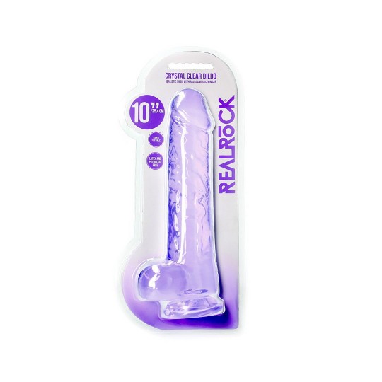 REALISTIC DILDO WITH BALLS - 10 / 25,4 CM