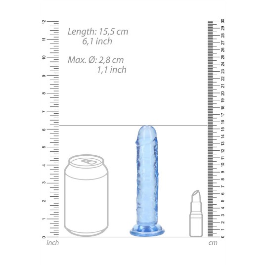 STRAIGHT REALISTIC DILDO WITH SUCTION CUP - 6&#039; / 14,5