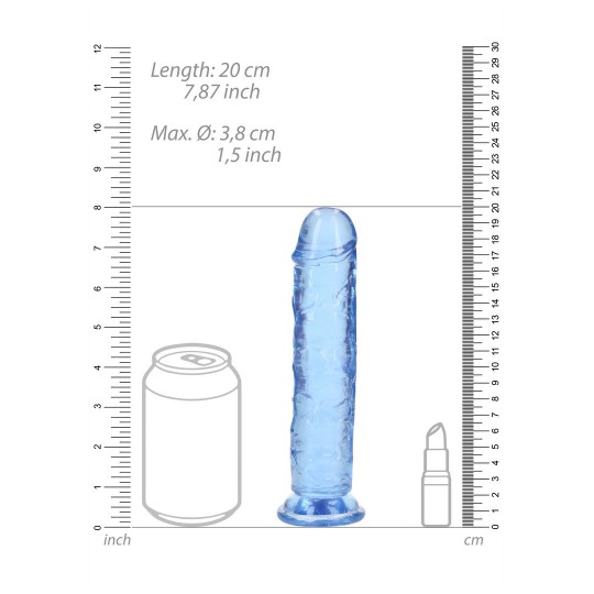 STRAIGHT REALISTIC DILDO WITH SUCTION CUP - 7&#039; / 18