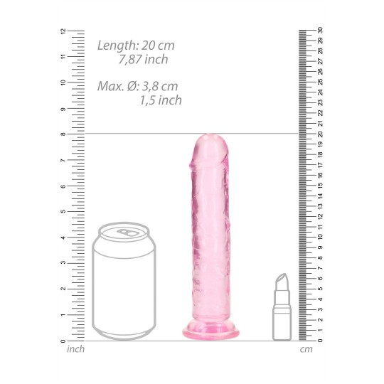 STRAIGHT REALISTIC DILDO WITH SUCTION CUP - 7&#039; / 18