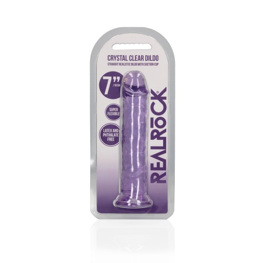 STRAIGHT REALISTIC DILDO WITH SUCTION CUP - 7&#039; / 18