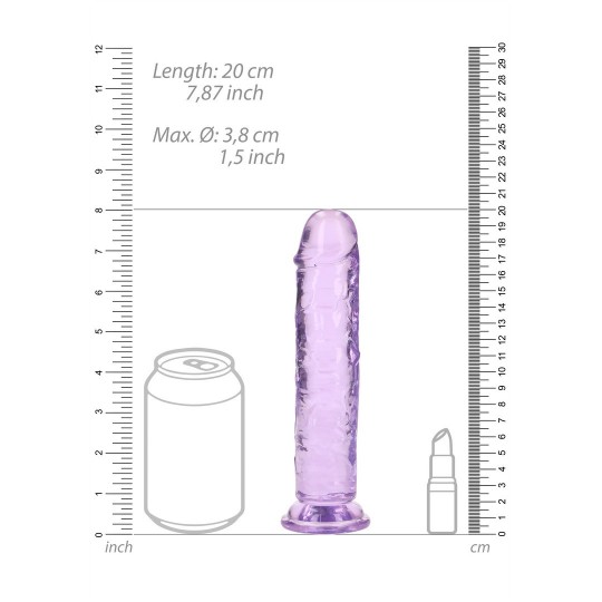 STRAIGHT REALISTIC DILDO WITH SUCTION CUP - 7&#039; / 18