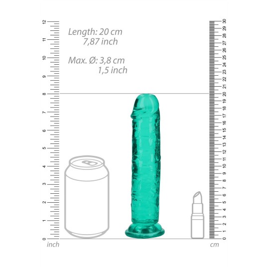 STRAIGHT REALISTIC DILDO WITH SUCTION CUP - 7&#039; / 18