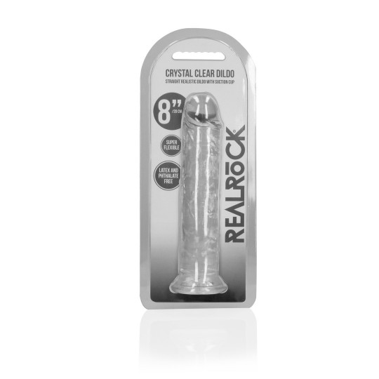 STRAIGHT REALISTIC DILDO WITH SUCTION CUP - 8&#039; / 20