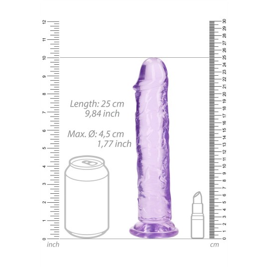 STRAIGHT REALISTIC DILDO WITH SUCTION CUP - 9&#039; / 23