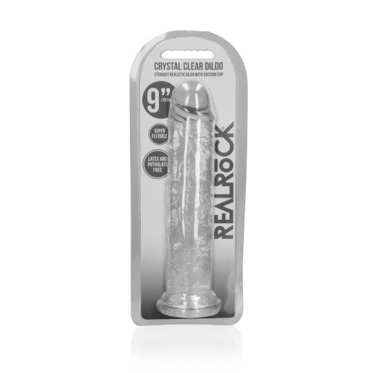 STRAIGHT REALISTIC DILDO WITH SUCTION CUP - 9&#039; / 23