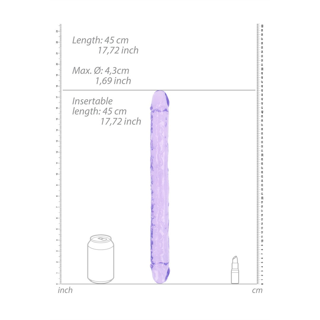 REALISTIC DOUBLE DONG - 18&#039; / 45 CM