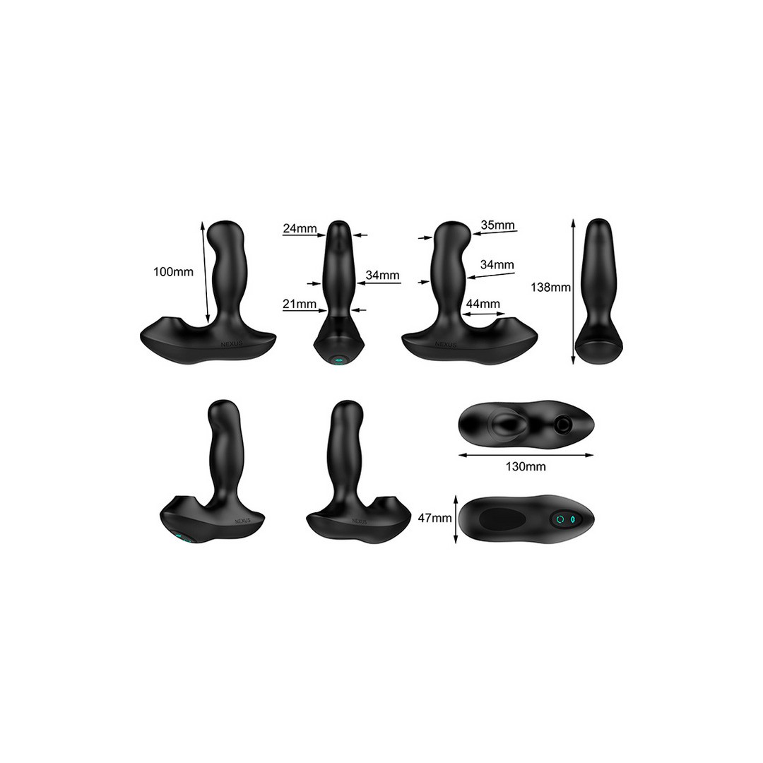 REVO AIR - ROTATING PROSTATE MASSAGER WITH SUCTION AND REMOTE CONTROL