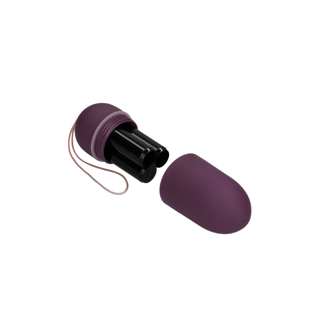 VIBRATING EGG WITH 10 SPEEDS AND REMOTE CONTROL - L - PURPLE