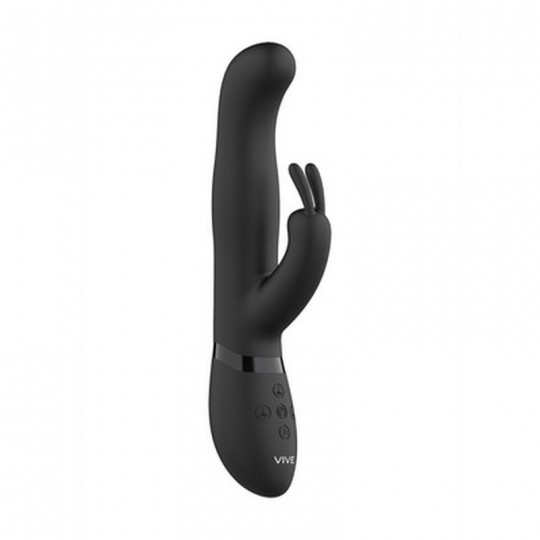 IZARA - ROTATING BEADS RABBIT VIBRATOR - BLACK