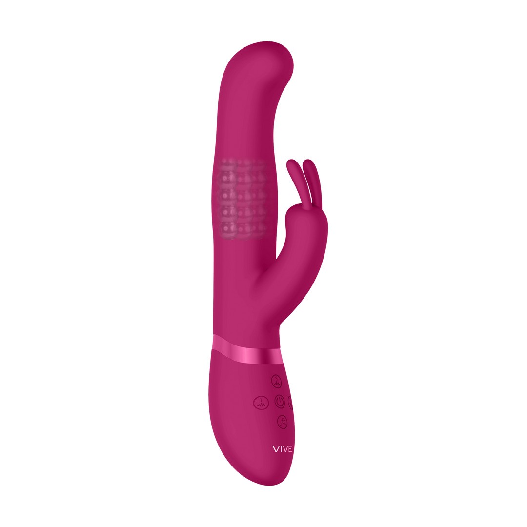 IZARA - ROTATING BEADS RABBIT VIBRATOR - PINK