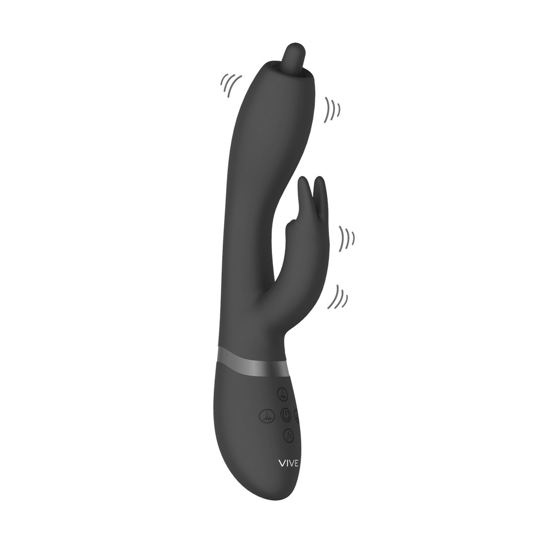 NILO - PINPOINT ROTATING G-SPOT RABBIT - BLACK