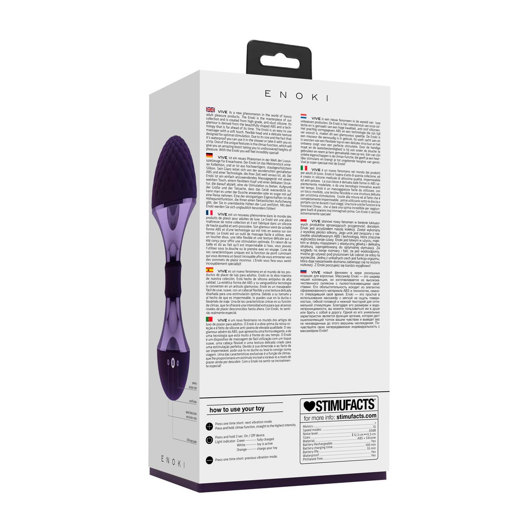 ENOKI - BENDABLE MASSAGER - PURPLE