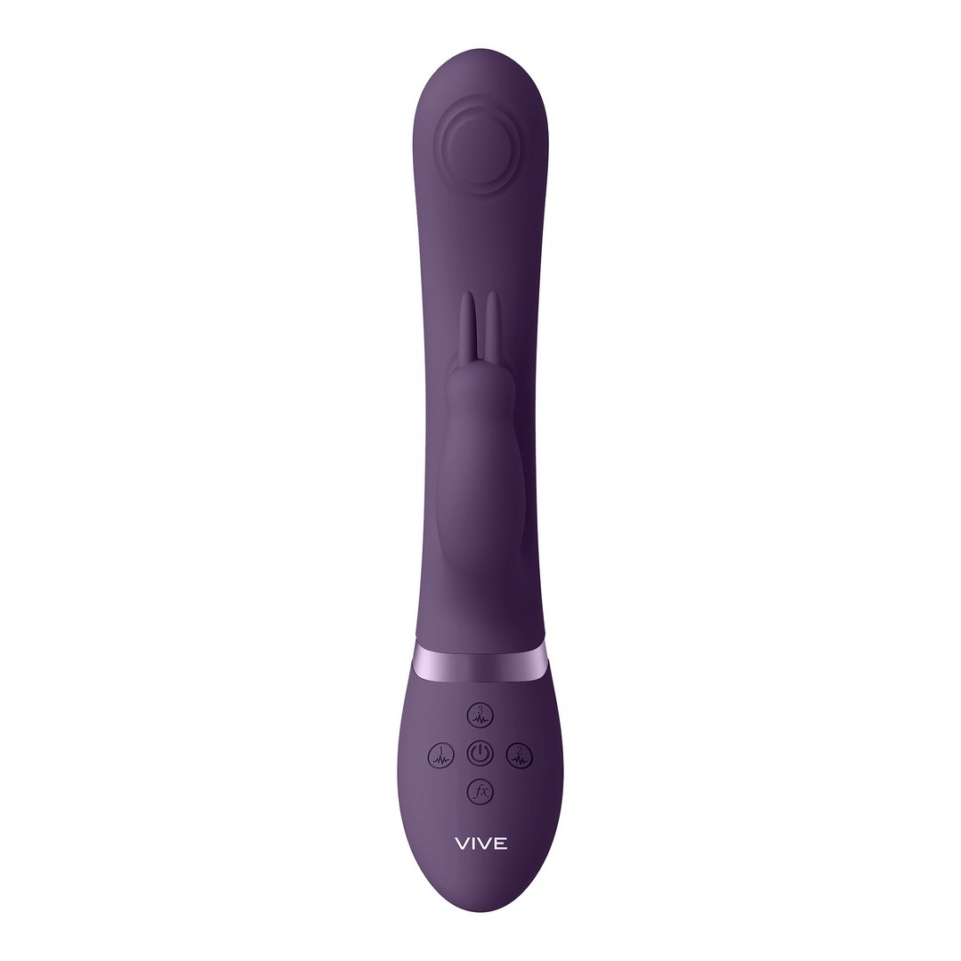 MAY - DUAL PULSE-WAVE  VIBRATING C-SPOT  G-SPOT RABBIT - PURPLE