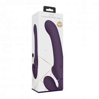 AI - DUAL VIBRATING  AIR WAVE TICKLER STRAPLESS STRAPON