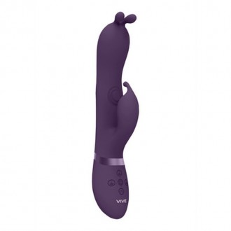 GADA - VIBRATING BUNNY EAR G-SPOT RABBIT WITH PULSE WAVE SHAFT