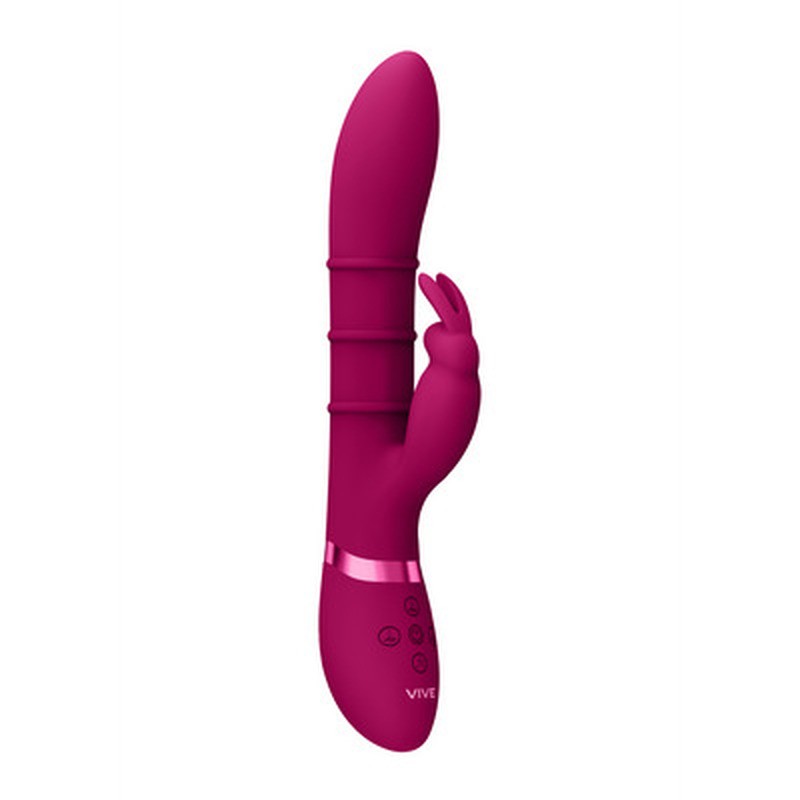 SORA - UP  DOWN STIMULATING RINGS, VIBRATING G-SPOT RABBIT - PINK