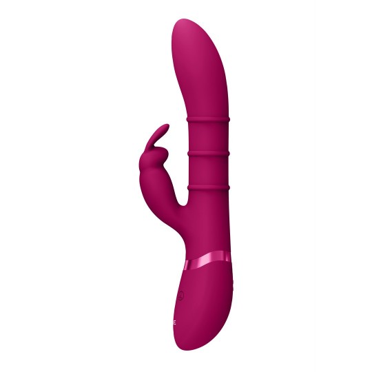 SORA - UP  DOWN STIMULATING RINGS, VIBRATING G-SPOT RABBIT - PINK