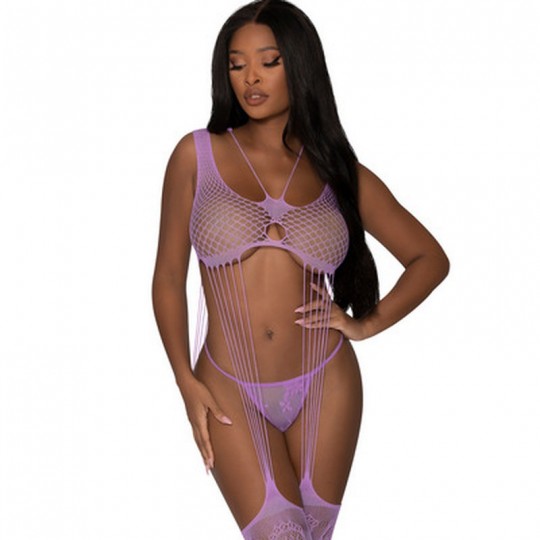 SEAMLESS BODY STOCKING AND G-SET - ONE SIZE - LAVENDER