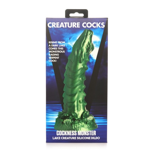 COCKNESS MONSTER - LAKE CREATURE SILICONE DILDO - GREEN