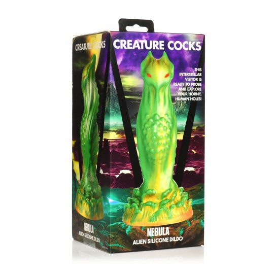 NEBULA - ALIEN SILICONE DILDO - GREEN