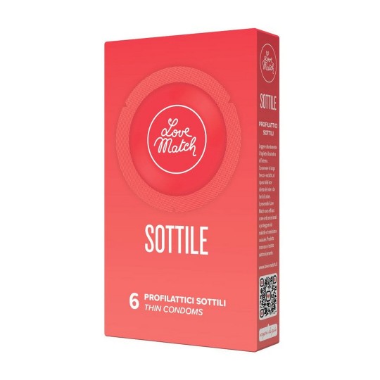 SOTTILE - THIN CONDOMS - 6 PIECES