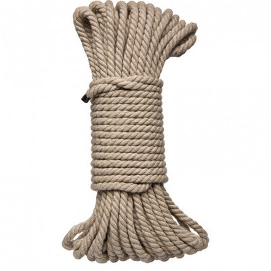 BIND AND TIE - 6MM HEMP BONDAGE ROPE - 50 FT - NATURAL