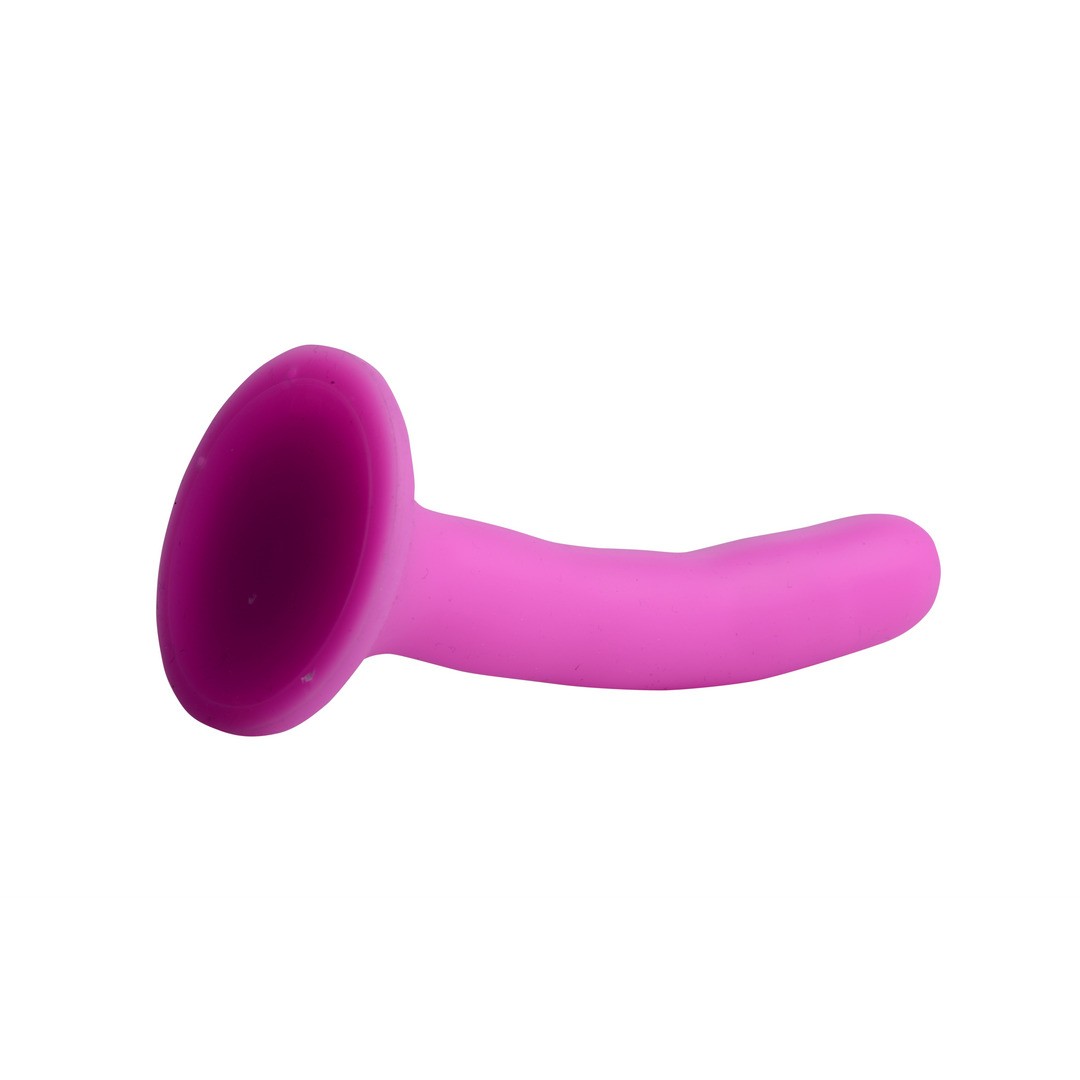 SILICONE STRAP-ON DILDO - S - PINK