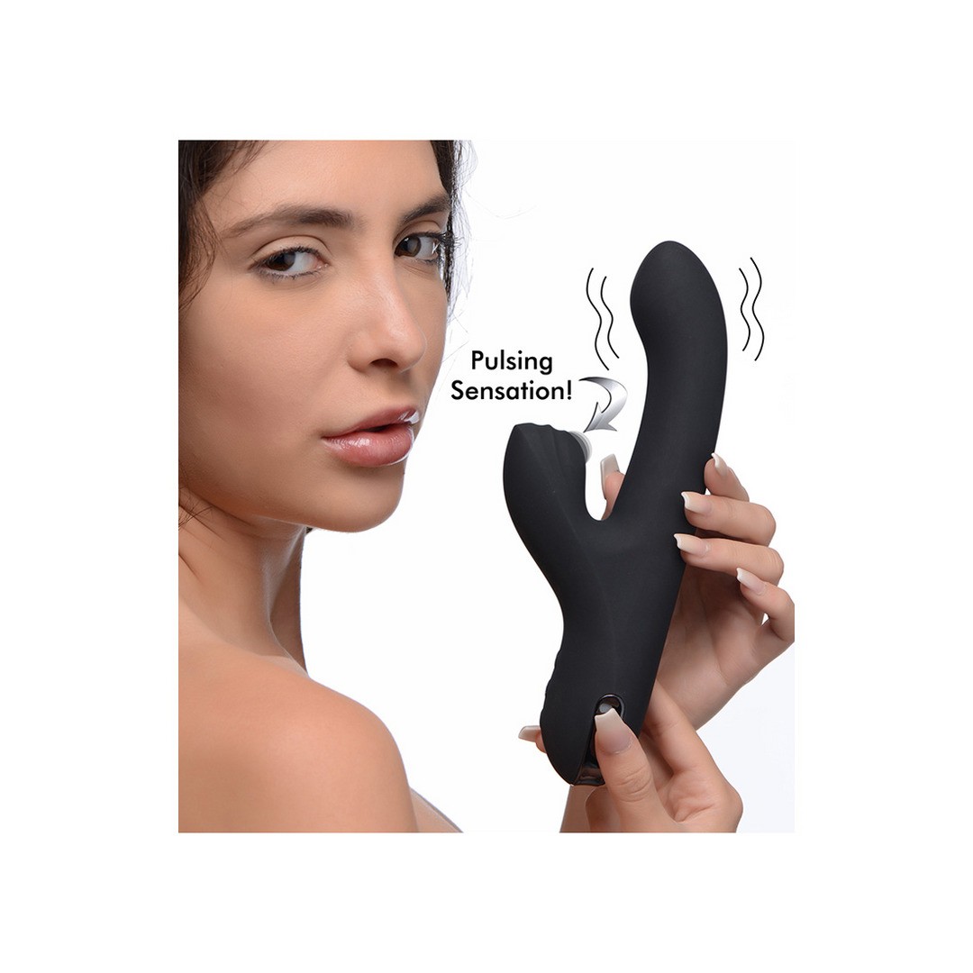 SILICONE PULSATING AND VIBRATING RABBIT