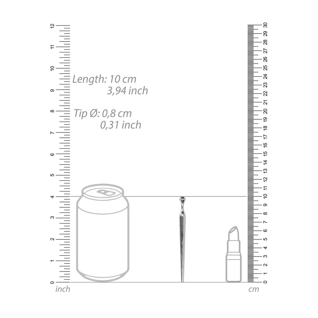 SMOOTH PENIS PLUG - 0.3 / 8 MM