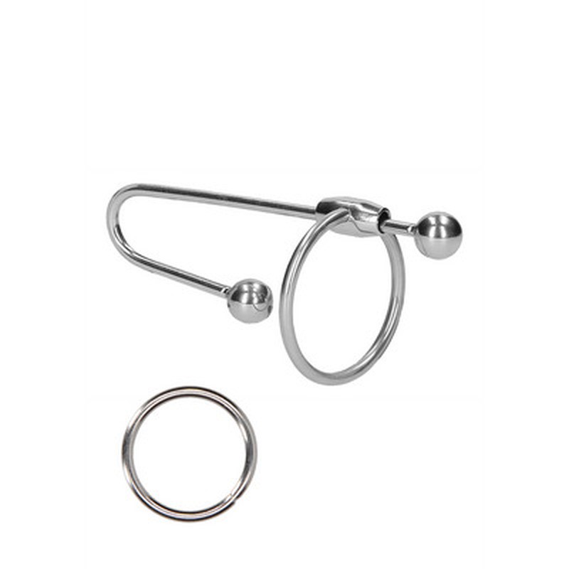 STAINLESS STEEL PENIS PLUG WITH BALL - 0.4 / 10 MM