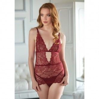 LACE CHEMISE WITH G-STRING