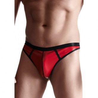 WETLOOK MEN'S THONG - XXL