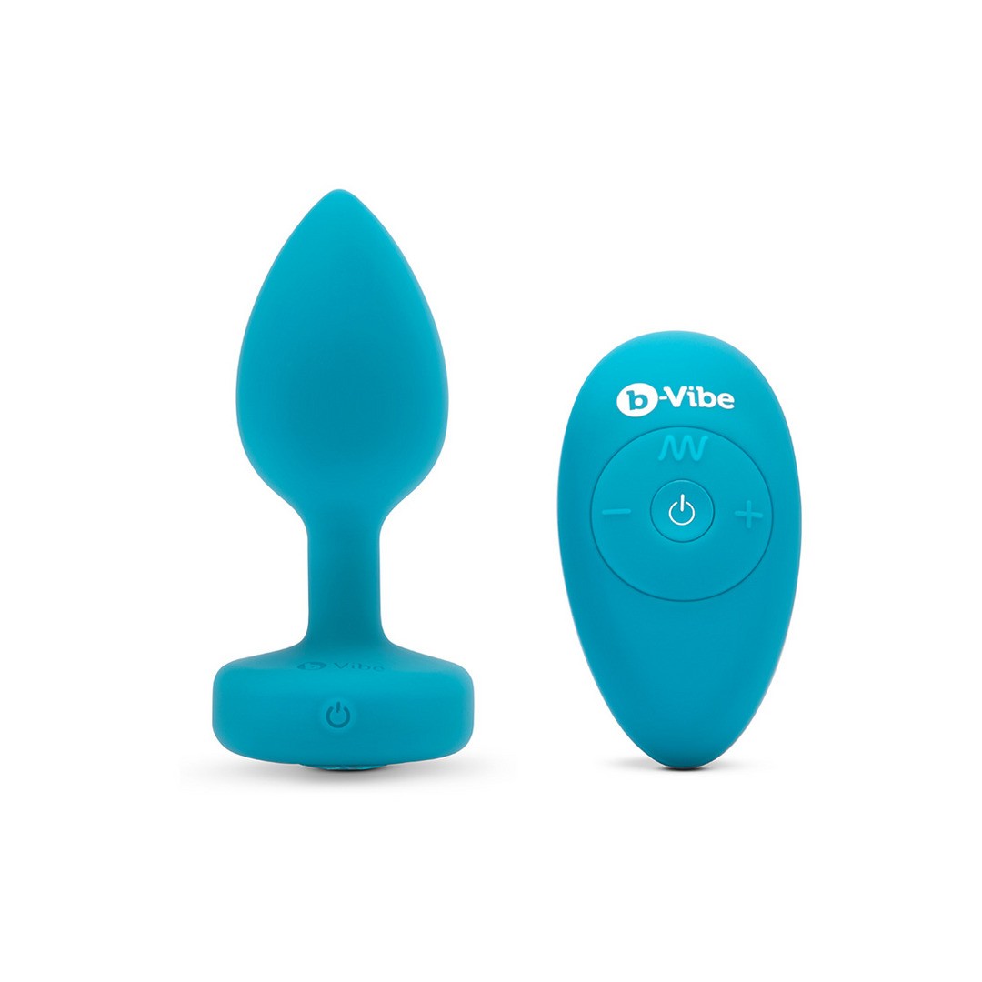 AQUAMARINE - VIBRATING BUTT PLUG - S/M