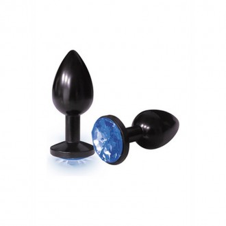BEJEWELED - STAINLESS STEEL BUTT PLUG WITH GEM STONE