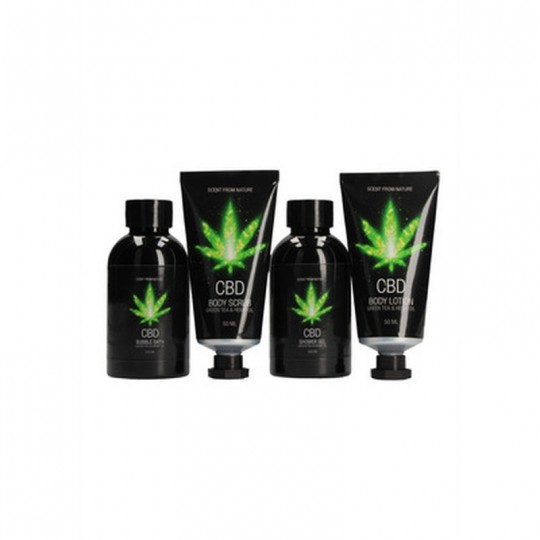 CBD LUXURY TRAVEL SET GREEN TEA HEMP OIL