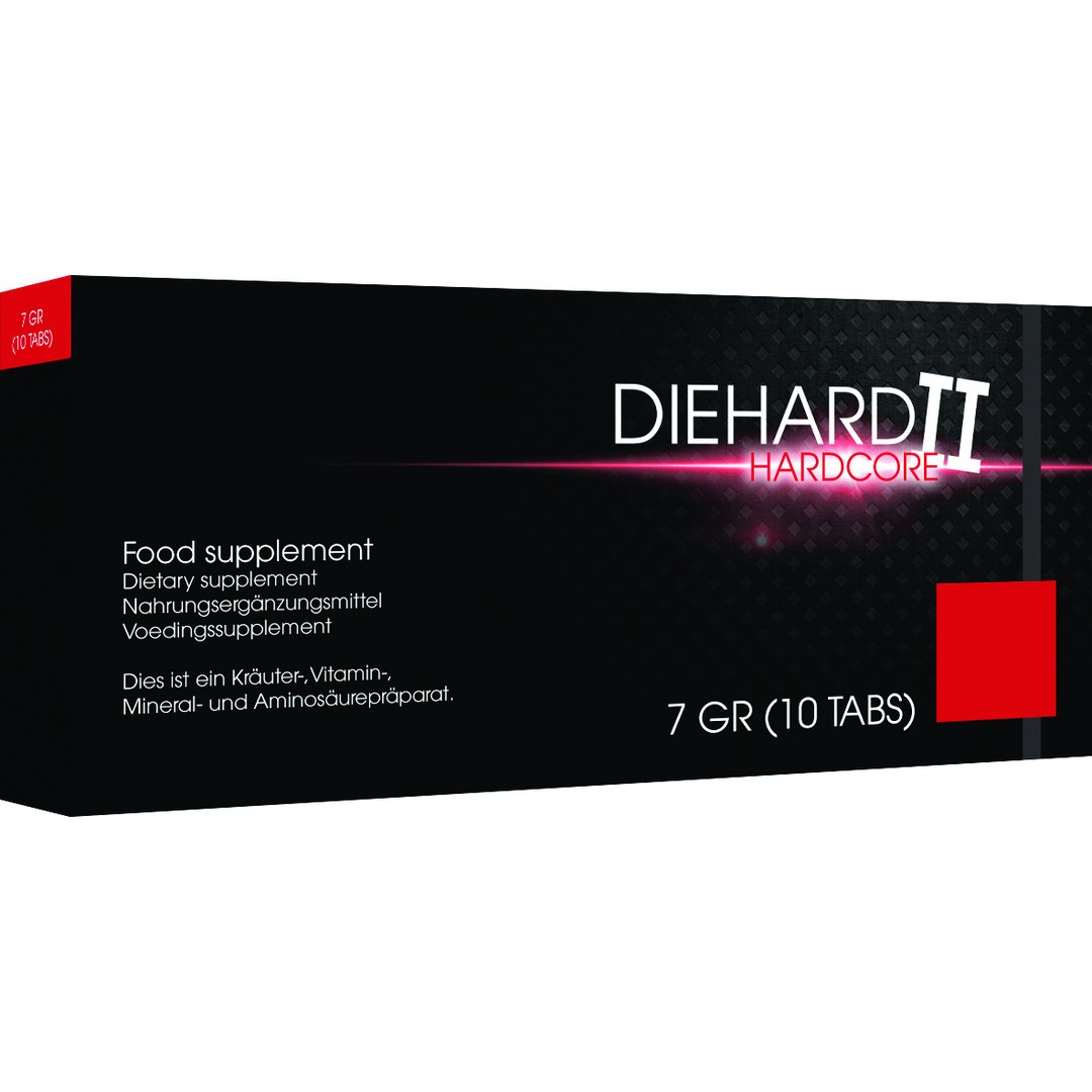 DIEHARD II HARDCORE - STIMULATING CAPSULES - 10 PIECES