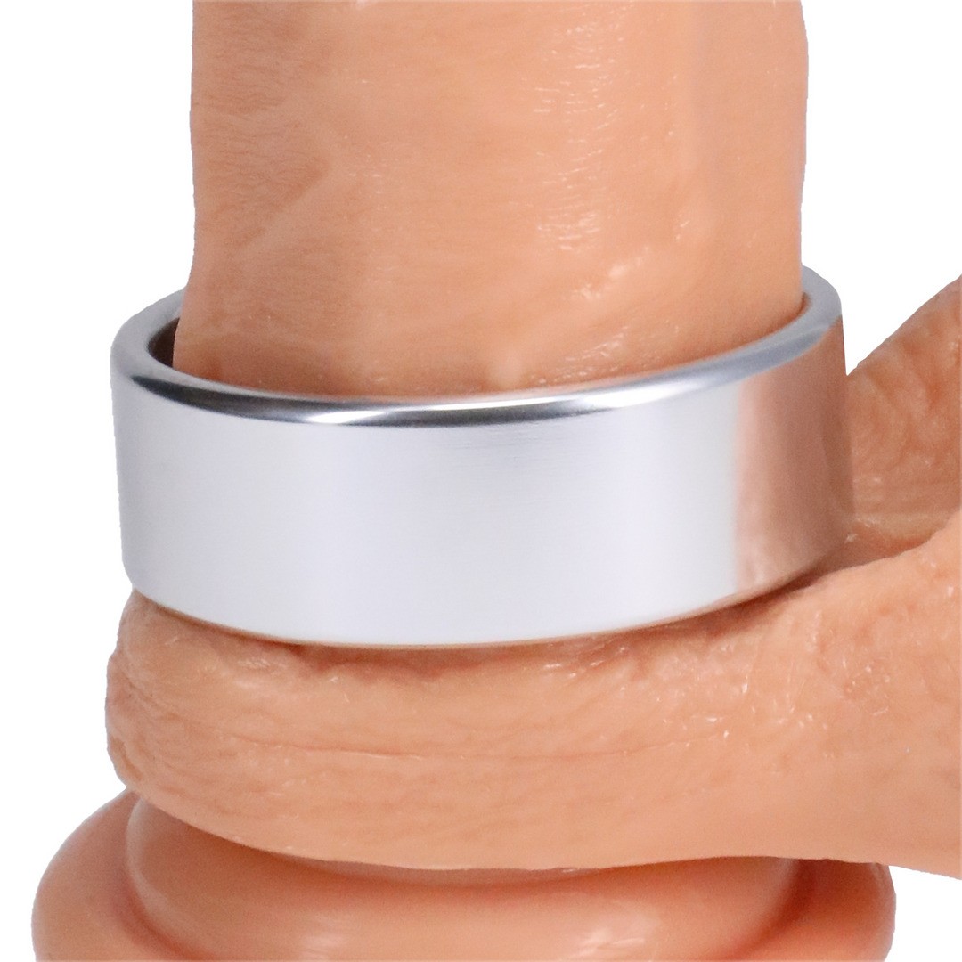 BRUSHED ALLOY - COCKRING - EXTRA LARGE