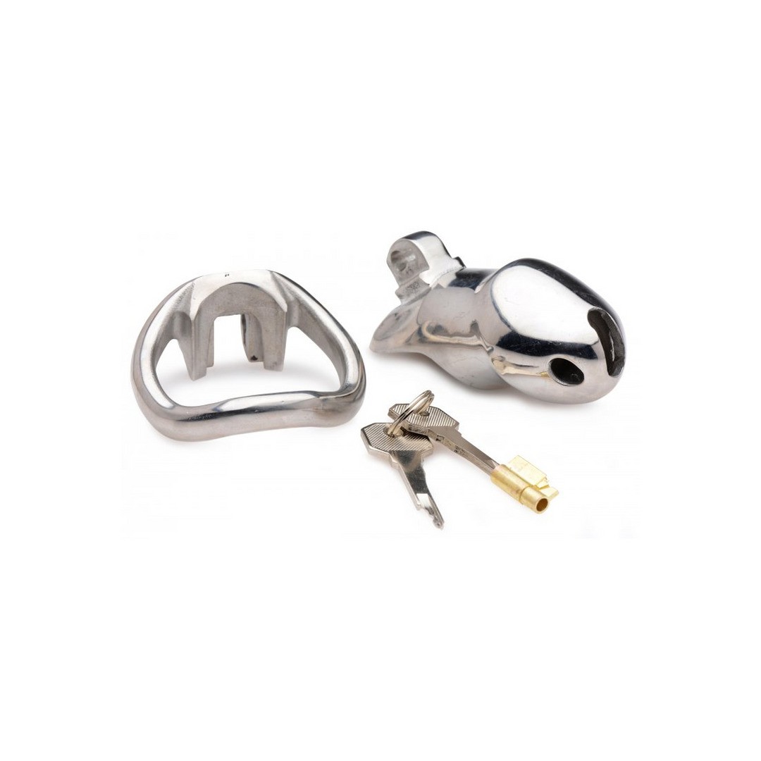 RIKERS 24-7 - STAINLESS STEEL LOCKING CHASTITY CAGE