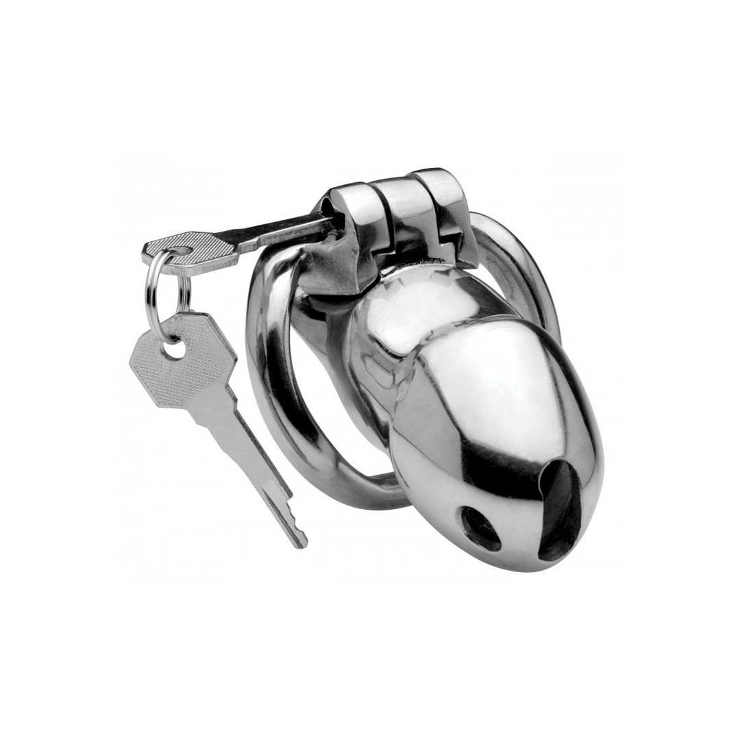 RIKERS 24-7 - STAINLESS STEEL LOCKING CHASTITY CAGE