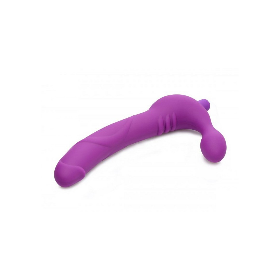 ROYAL RIDER - VIBRATING SILICONE STRAPLESS STRAP-ON