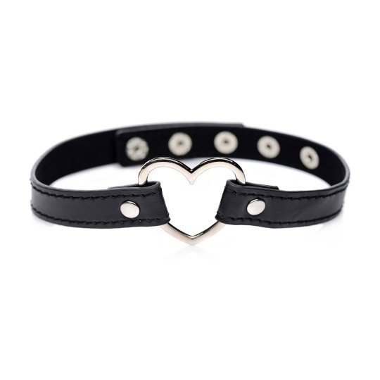 DARK HEART - CHROME HEART BLACK CHOKER