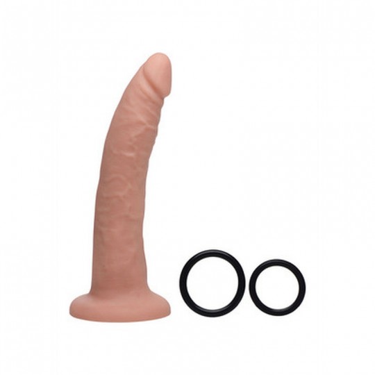 CHARMED - SILICONE DILDO WITH HARNESS - 7.5 / 19 CM