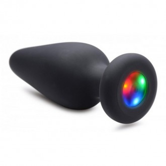 LIGHT-UP - SILICONE BUTT PLUG - MEDIUM