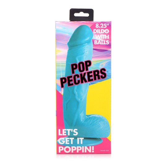 POP - DILDO WITH BALLS - 8.25 / 21 CM